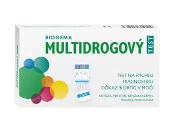 BIOGEMA multidrogový test z moču 5 parametrový