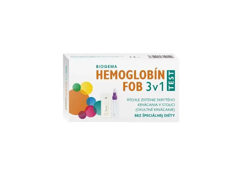 BIOGEMA HEMOGLOBÍN Test na krvácanie v stolici 3ks