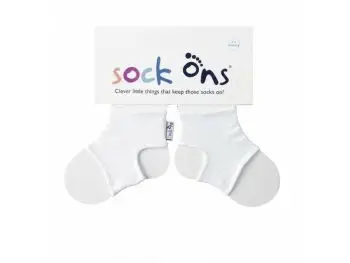 Sock Ons Návleky ne detské ponožky, White - Veľkosť 6-12m