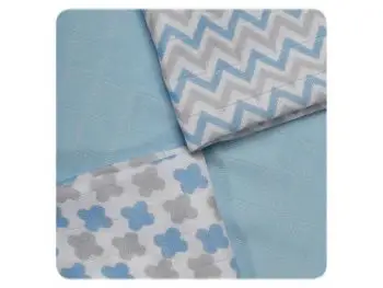 XKKO Bambusové obrúsky 30x30  Scandinavian Baby Blue MIX (9ks)