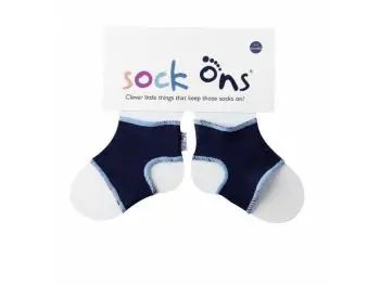 Sock Ons Návleky ne detské ponožky, Navy - Veľkosť 0-6m