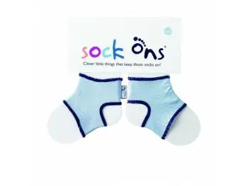 Sock Ons Návleky ne detské ponožky, Baby Blue - Veľkosť 0-6m