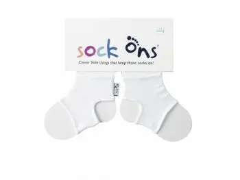 Sock Ons Návleky ne detské ponožky, White - Veľkosť 0-6m