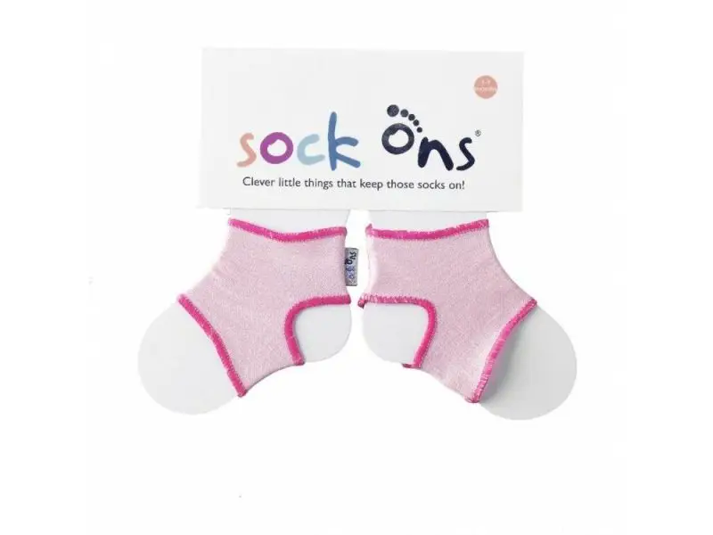 Sock Ons Návleky ne detské ponožky, Baby Pink - Veľkosť 0-6m