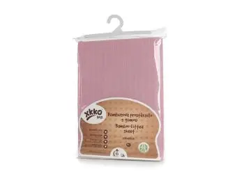 XKKO BMB Plachta s gumou do postieľky 120x60, Baby Pink