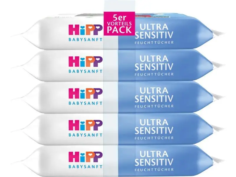 HIPP Detské vlhčené obrúsky ULTRA SENSITIVE 5 x 48 ks