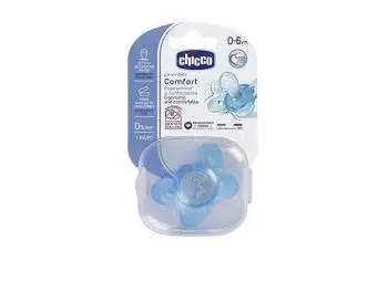 Chicco PHYSIO COMFORT silikónový cumlík, modrý, 0m+