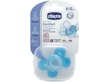 Chicco PHYSIO COMFORT silikónový cumlík, modrý, 6m+