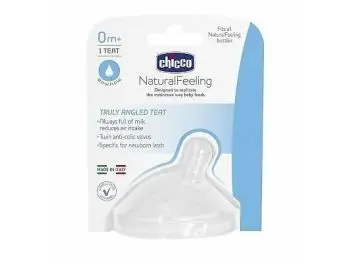Chicco Natural Feeling náhradný cumlík na dojčenskú fľašu 0m+