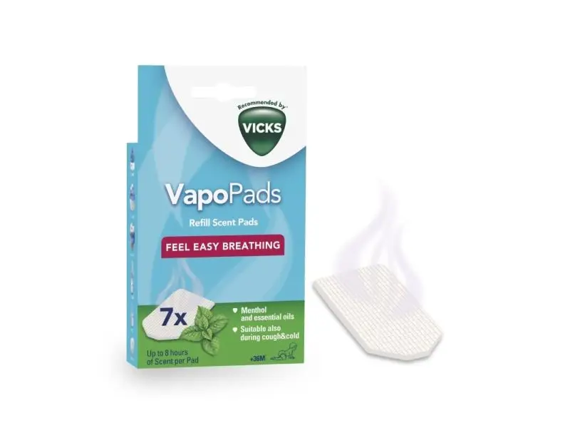 VICKS VH7V1 VapoPads NEW Vankúšiky s vôňou mentolu, 7 ks