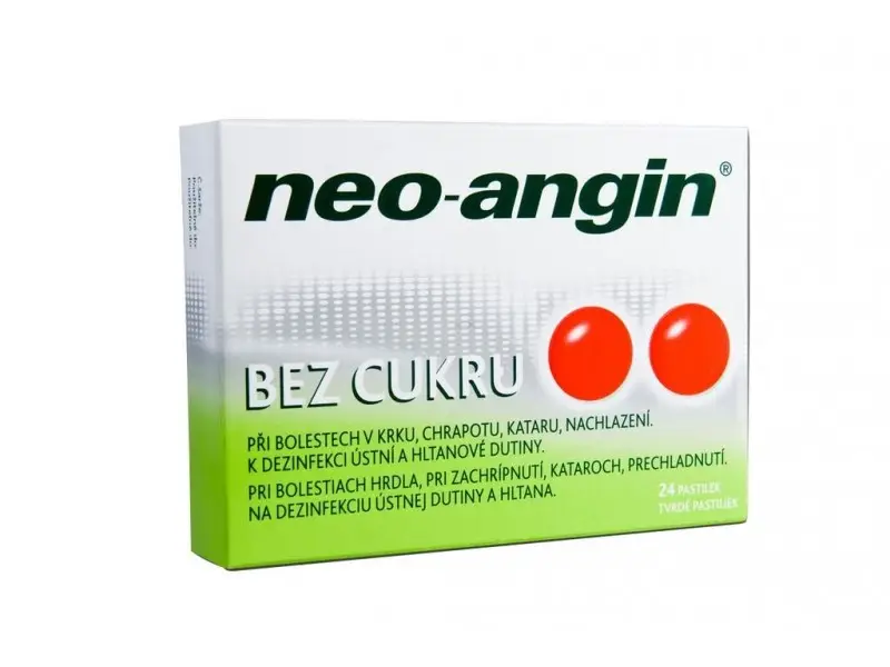 Neo-Angin Bez Cukru  24 pastiliek