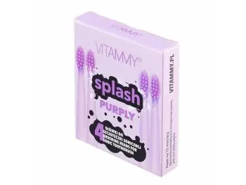 VITAMMY SPLASH, Náhradné násady na zubné kefky SPLASH, fialová/purple/, 4ks