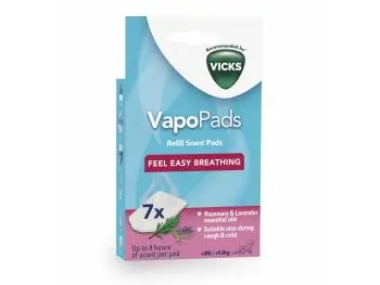 VICKS VAPOPADS VBR7, Náplne do zvlhčovačov s vôňou rozmarínu a levandule, 7ks