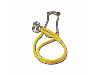 GIMA JOTARAP 5v1, Stetoskop pre internú medicínu, dvojhlavový, dvojhadičkový, žltý