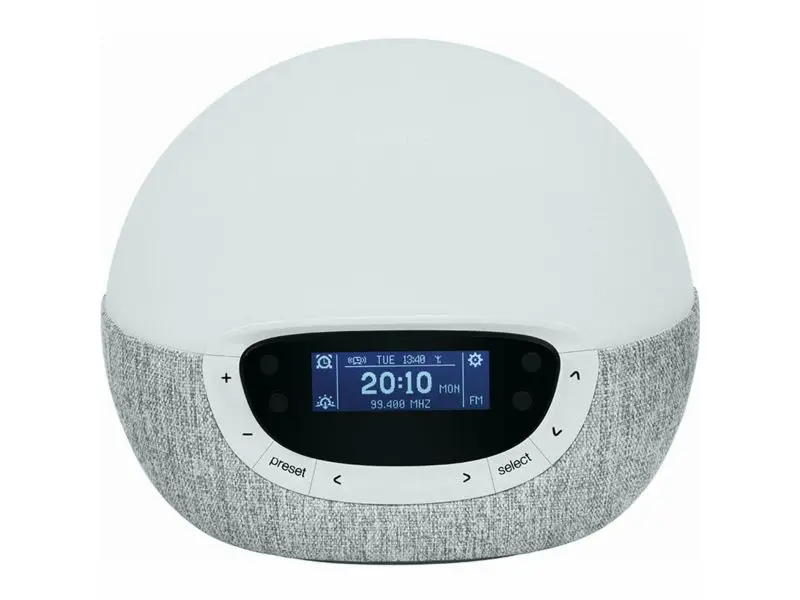 LUMIE Bodylock Shine 300 LED  Budík, rádio a nočná lampa 3 v 1