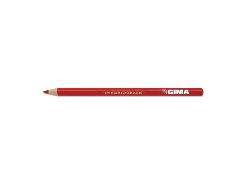 GIMA DERMOGRAPHIC PENCIL RED Sada dermografických ceruziek, červené, 6ks