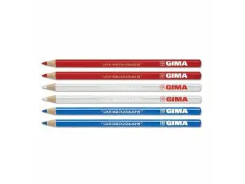 GIMA DERMOGRAPHIC PENCIL RED Sada dermografických ceruziek, mix farieb, 6ks