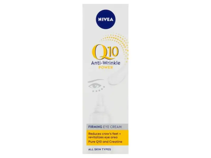 NIVEA Q10 Power Spevňujúci očný krém proti vráskam, 15 ml