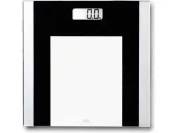 ADE BE1722 Ylvie Sklenená kúpeĺňová váha, čierno-biela