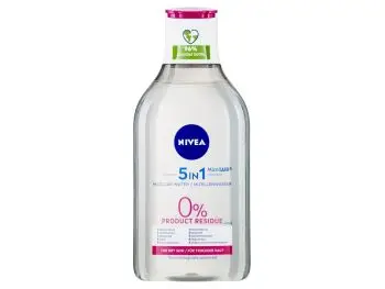 NIVEA MicellAir 5 v 1 Jemná micelárna voda bez parfumu pre suchú pleť, 400 ml