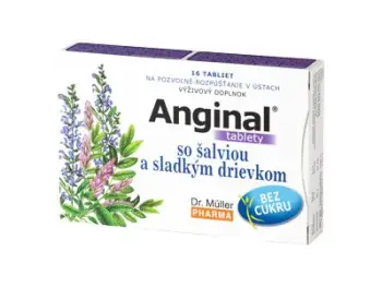 Anginal tablety so šalviou a sladkým drievkom