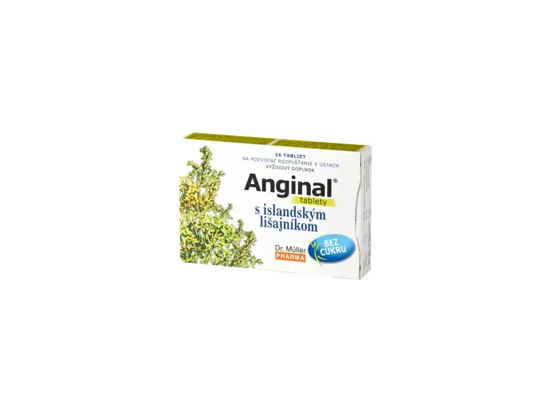Anginal tablety s islandským lišajníkom