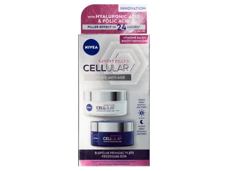 NIVEA Cellular Expert Filler Denný a nočný krém, 2 x 50 ml