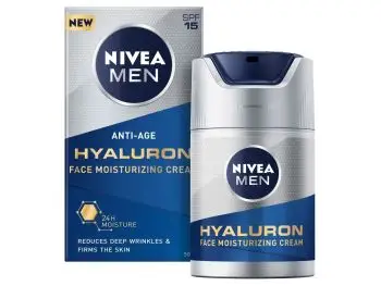 NIVEA Men Hyaluron Hydratačný pleťový krém proti vráskam OF 15, 50 ml
