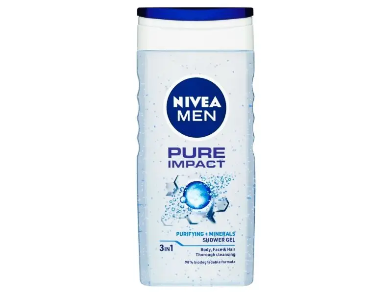 NIVEA Men Pure Impact Sprchovací gél, 250 ml