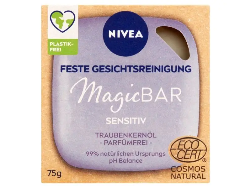 NIVEA Magic Bar Čistiace pleťové mydlo pre citlivú pleť, 75 g
