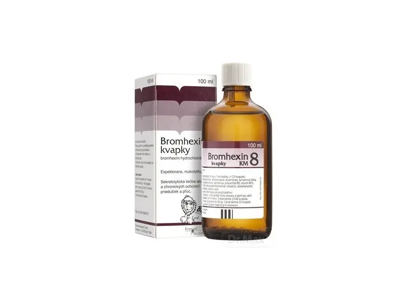 Bromhexin 8 kvapky KM 100ml