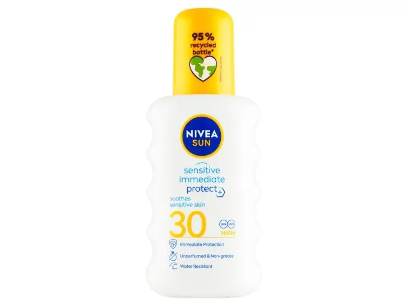 NIVEA Sun Sensitive sprej na opaľovanie OF 30, 200 ml