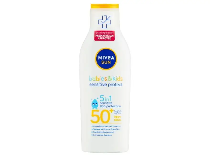 NIVEA Sun Sensitive Protect detské mlieko na opaľovanie OF 50+, 200 ml