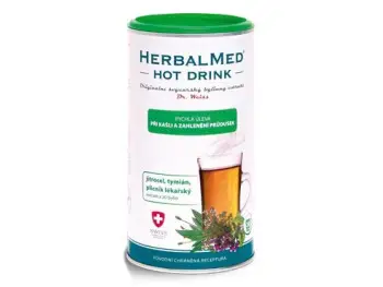 HerbalMed Hot drink Dr. Weiss rýchla úľava pri kašli a zahlienení priedušiek 180g