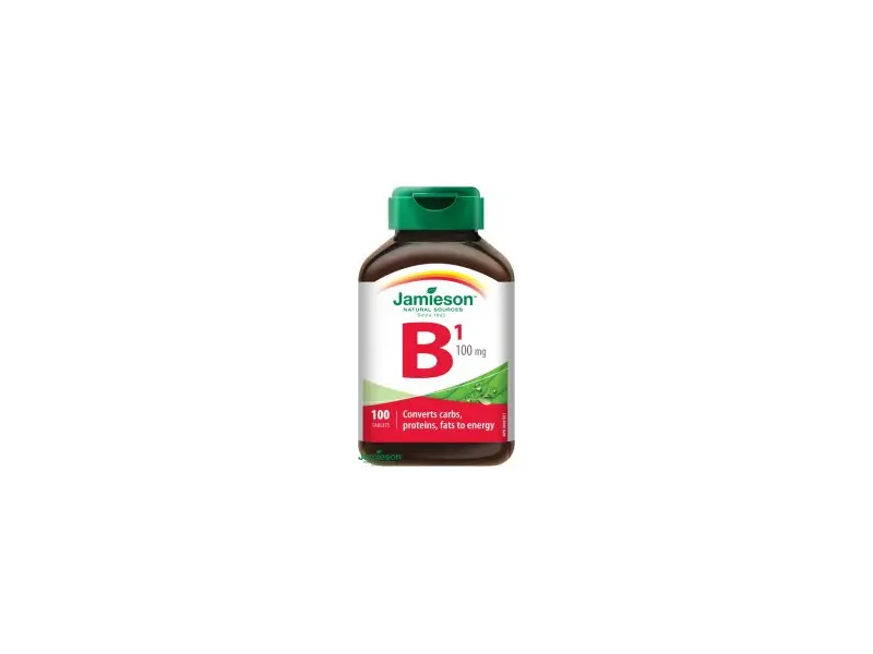 Jamieson Vitamín B1 tiamin 100mg 100tbl