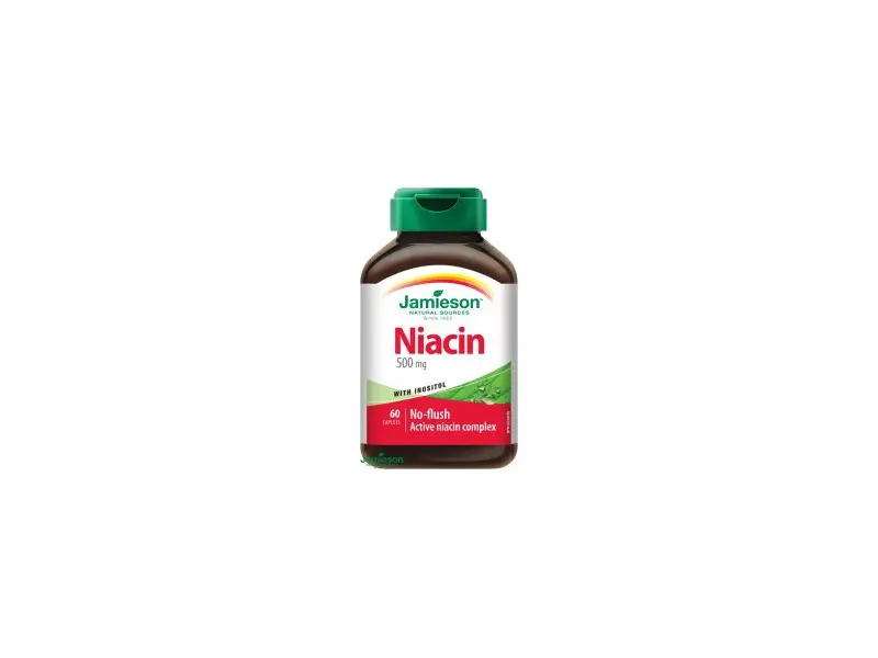 Jamieson Niacín 500 mg s inozitolom 60 tbl.
