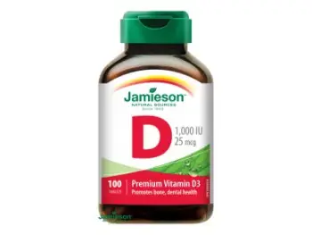 Jamieson Vitamín D3 1000 IU 100tbl
