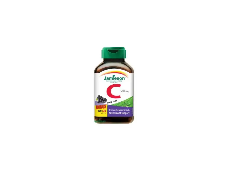 Jamieson Vitamín C 500mg 120tbl na cmúľanie