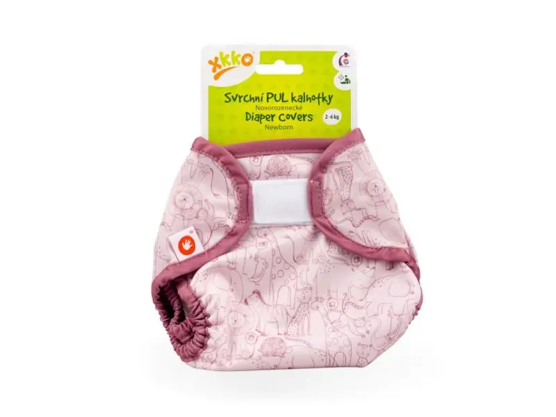 XKKO Vrchné plienkové nohavičky  Newborn - Safari Mesa Rose