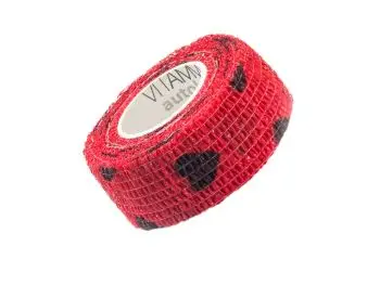 VITAMMY Autoband Samolepiaca bandáž s potlačou srdiečka, červená, 2,5cmx450cm