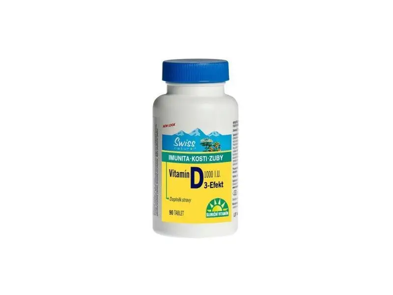SWISS Vitamín D3 - Efekt 1000I.U. 90 tabliet