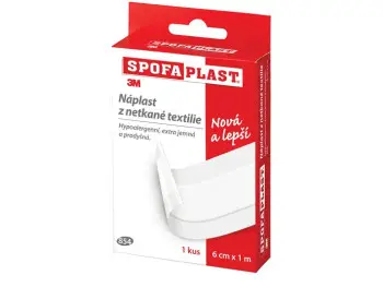 3M SPOFAPLAST č.854  Náplasť 6cm x 1m, z netkanej textílie, extra jemná