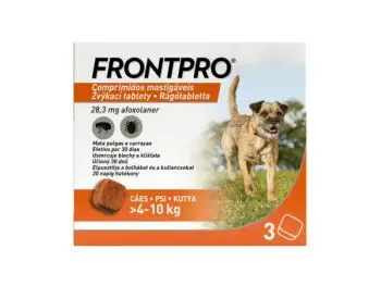 FRONTPRO M antiparazitárne žuvacie tablety pre psy (4-10 kg)