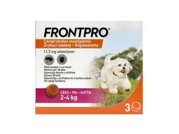 FRONTPRO S antiparazitárne žuvacie tablety pre psy (2-4 kg)