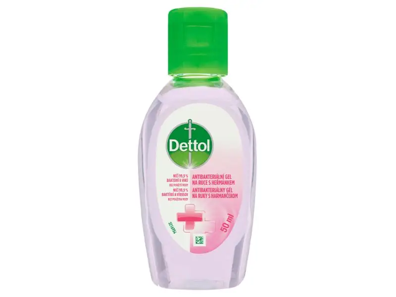 DETTOL antibakteriálny gél na ruky s výťažkami z harmančeka