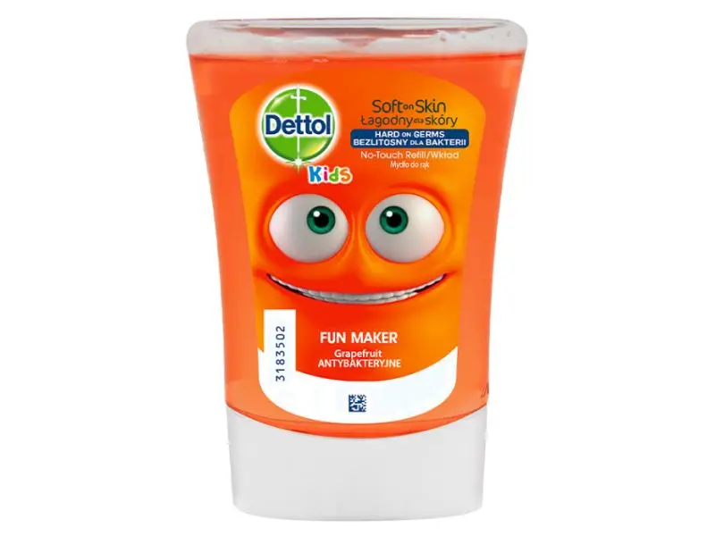 DETTOL Kids Náplň do bezdotykového dávkovača mydla Zabávač (250ml)