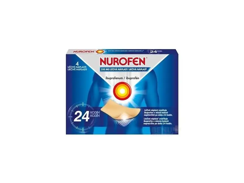 NUROFEN 200 mg liečivá náplasť  1x4ks