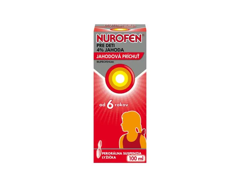 Nurofen pre deti 4% jahoda perorálna suspenzia 100ml