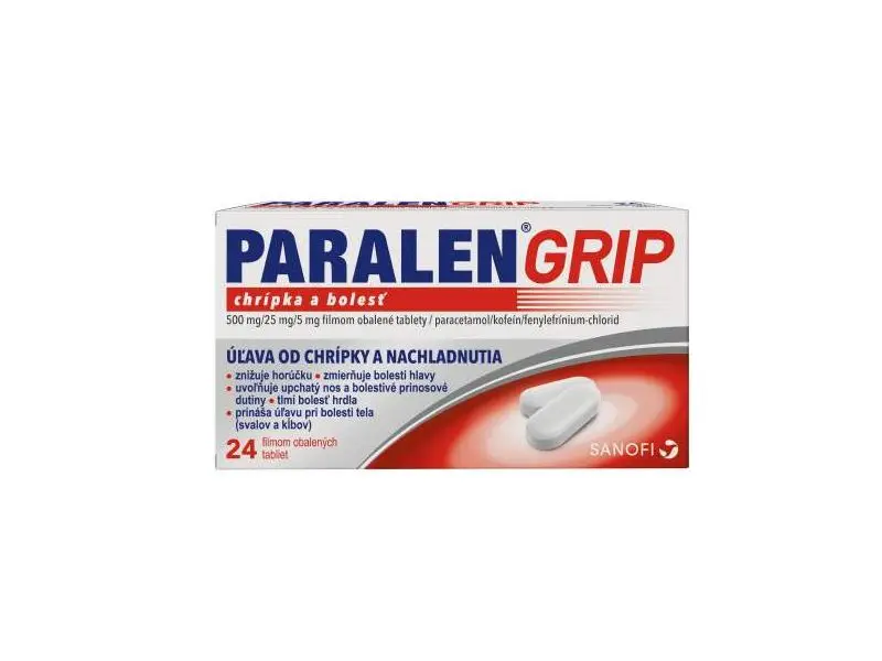 Paralen Grip chrípka a bolesť 24 tbl