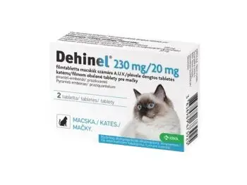 DEHINEL 230 mg/20 mg pre mačky 2 tablety